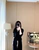 2025 Autumn/Winter High-End Women's Casual Sportswear Set: Stylish Slimming Color Block Hoodie & Wide-Leg Two-Piece Set