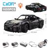 Cada 1655Pcs 1:10 New 2024 RC Classic Germany 2019 Sports Car LED Building Blocks City Remote Control Racing Car Bricks Toys Boy
