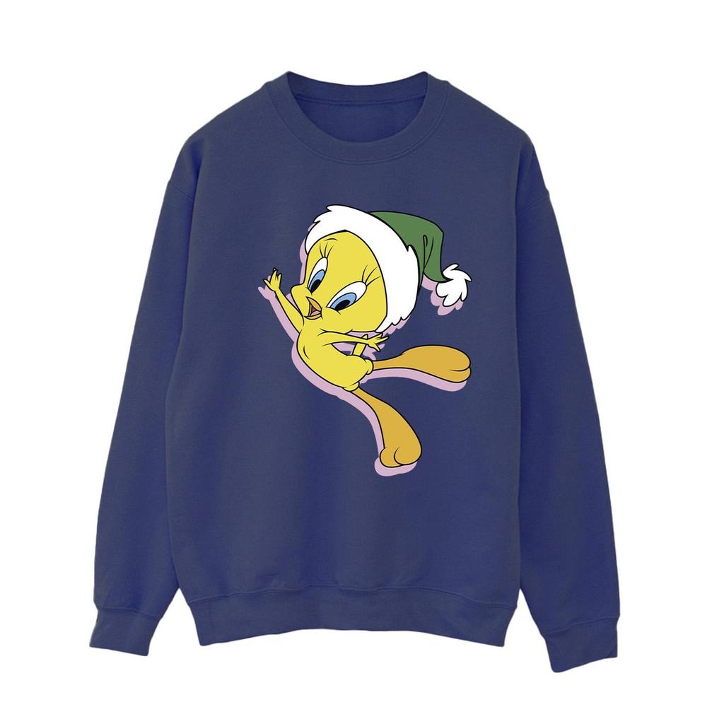 Looney Tunes Womens/Ladies Tweety Christmas Hat Sweatshirt