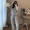 Women Casual Sportswear Set Fashion Loose Fit Two Piece Outfit Spring Autumn Trendy Youthful Slimming