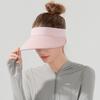Ice Silk Summer Seamless Sun Hat Large Brim Adjustable Sunscreen Baseball Cap Empty Top UV Protection Breathable Air Sun Hat