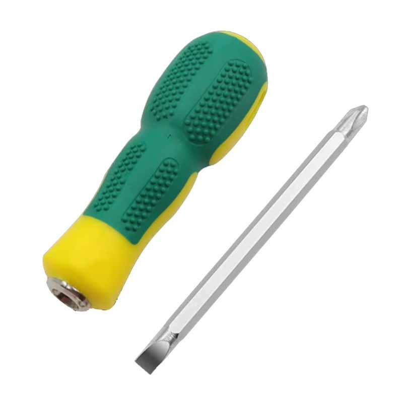 2 In 1 Double-head Multi-function Screwdriver Removable Hand Tool Slotted Cross Screw Driver Impact Repair Tool