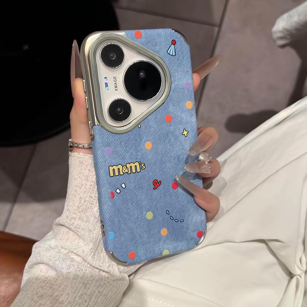 Applicable To Huawei Pura80 Mobile Phone Case Design Sense Niche HUAWEIpura70pro New P60 Three-dimensional M Bean