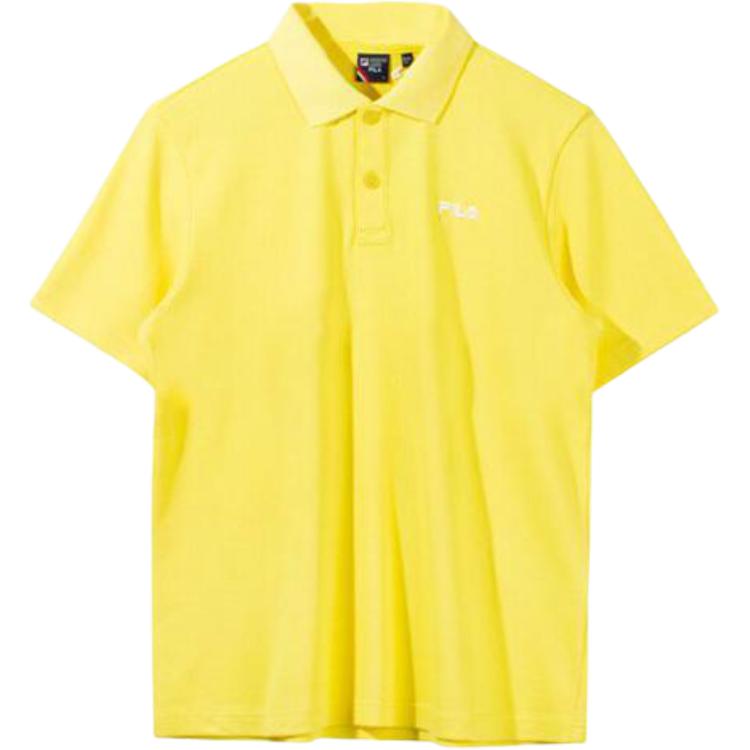 FILA Polo Shirts Men s Yellow Polo Collar Moderate Straight Fit FS2TSF2701X-LLE 95