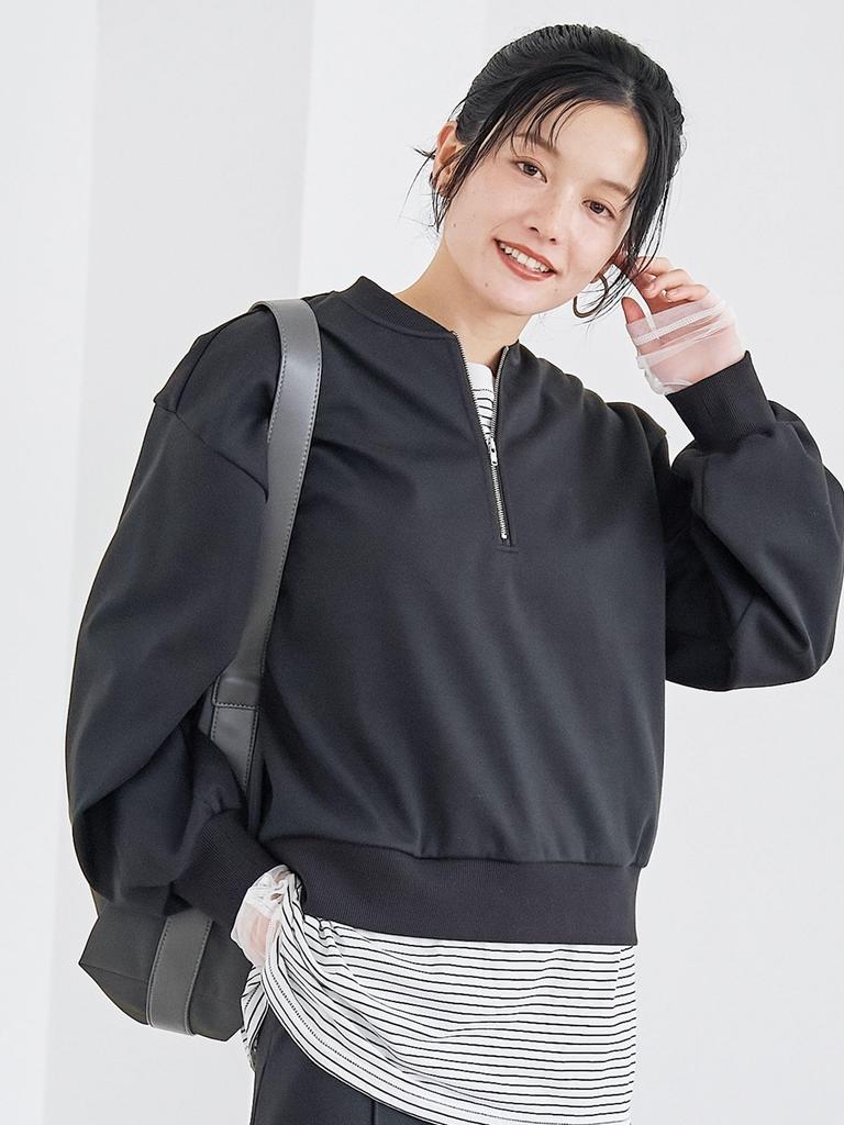 Cohen REVERSE WARM Warm Half-Zip Pullover Sweatshirt, 76206000023, 1950 DK.GRAY (19), Medium