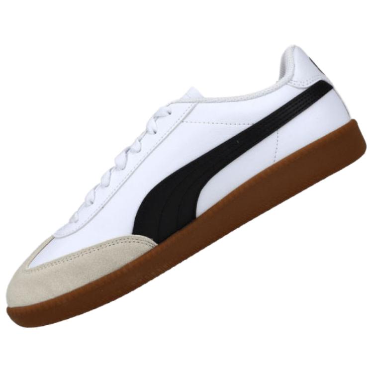 New PUMA 9 T Abrasion Resistant Low Top Skateboard Shoes Men's White Black 398174-11