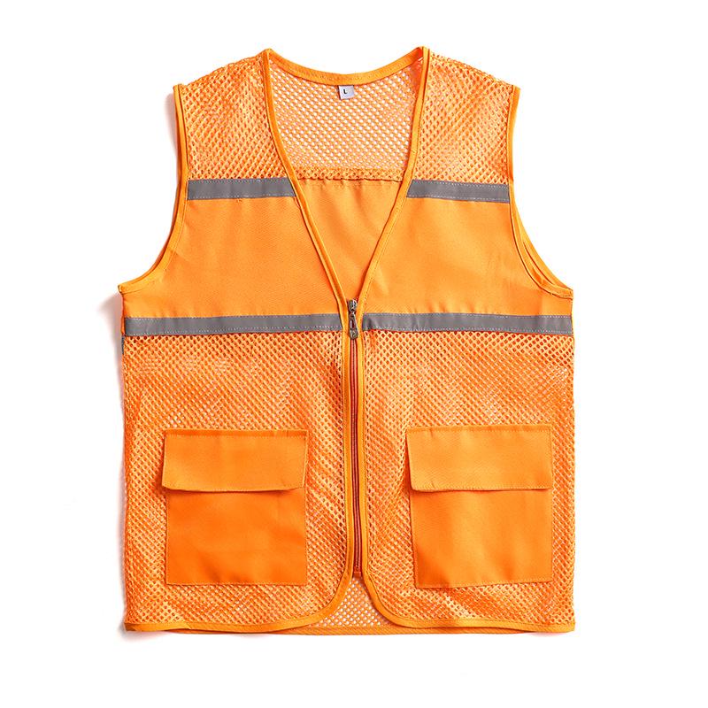 Custom Logo Breathable Mesh Reflective Vest for Public Service & Volunteer Activities