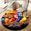 WWE SummerSlam,Wrestling Event Chair Mat Round Rug Office Carpet, Machine Washable, Non Slip, Suitable for Living Rooms, Bedrooms