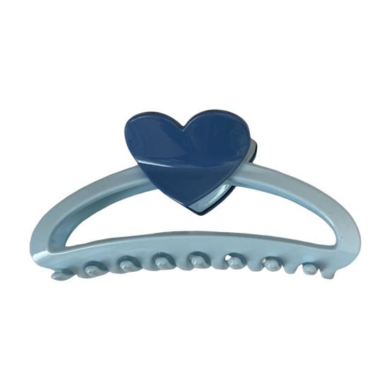 Hair Claw Heart Design Hair Clip for Women Stable Grip Back Head Hair