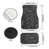 2/4Pcs Milky Way Nebula Print Design Carpet Car Floor Mats for Auto Van Truck SUV-4 Pieces Front & Rear Full Set
