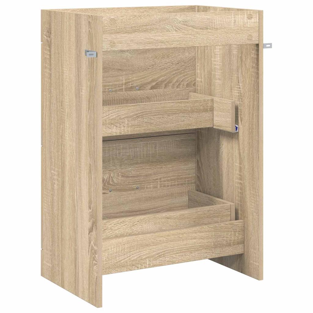 Bathroom Vanity Unit in Sonoma Oak 56 x 37.5 x 81 cm Particleboard
