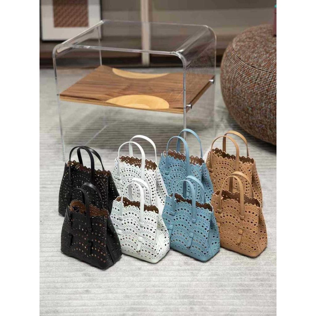 Velkoobchodní továrna prémiová niche vyřezávaná dutá taška na zeleninu Mina kožená dámská taška přes rameno crossbody tote taška
