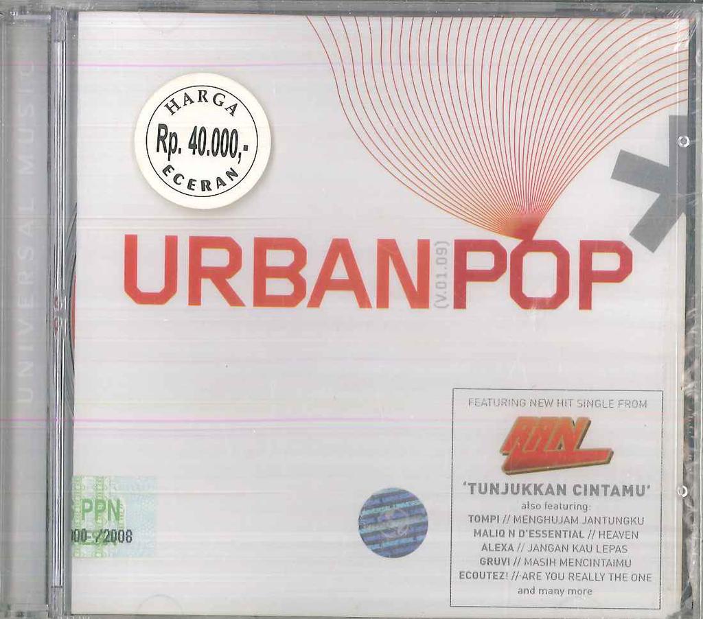 CD VARIOUS - Urban Pop CI228 UNIVERSAL 2009 Indonesia Pop Used