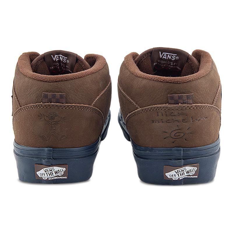 Zapatillas Unisex Nick Michel x Vans Skate Half Cab 92 Marrón Marino VN0A5KYABF1