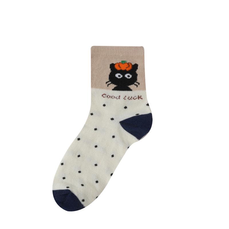 3D Cartoon Cute Comfortable Breathable Antibacterial and Deodorizing Socks for Women Featuring Horses Bears Dogs Cats and Pandas