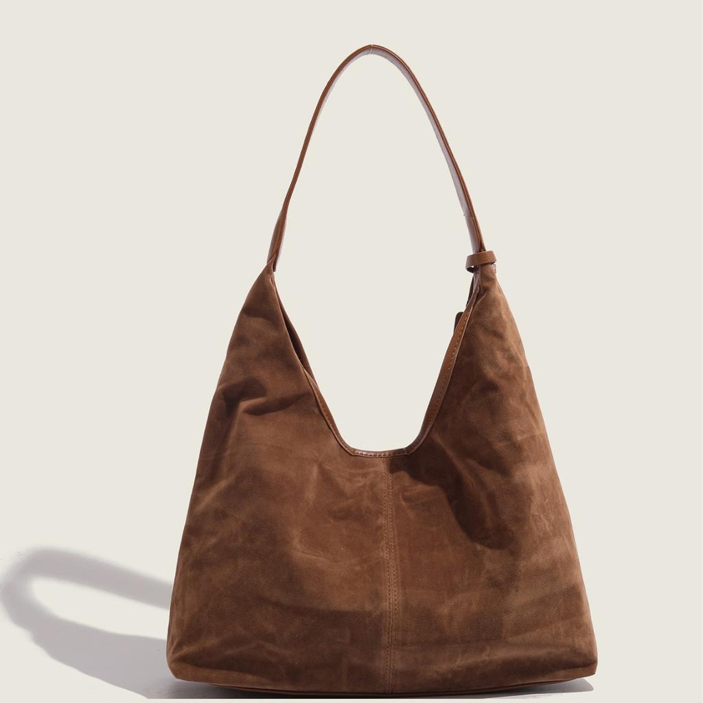 2025 Autumn Winter Simple Soft Leather Single Shoulder Underarm Bag Retro Large Capacity Commuter Crossbody Single Shoulder Bag Large Bag