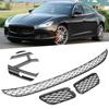 3Pcs Front Bumper Lower Grill Set Grille Cover Fit for Maserati Quattroporte 2014?2017