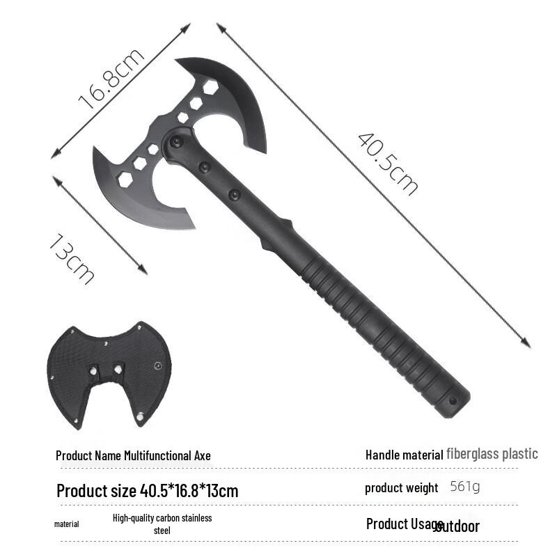 Multi-function Outdoor Tactical Axe with Saw