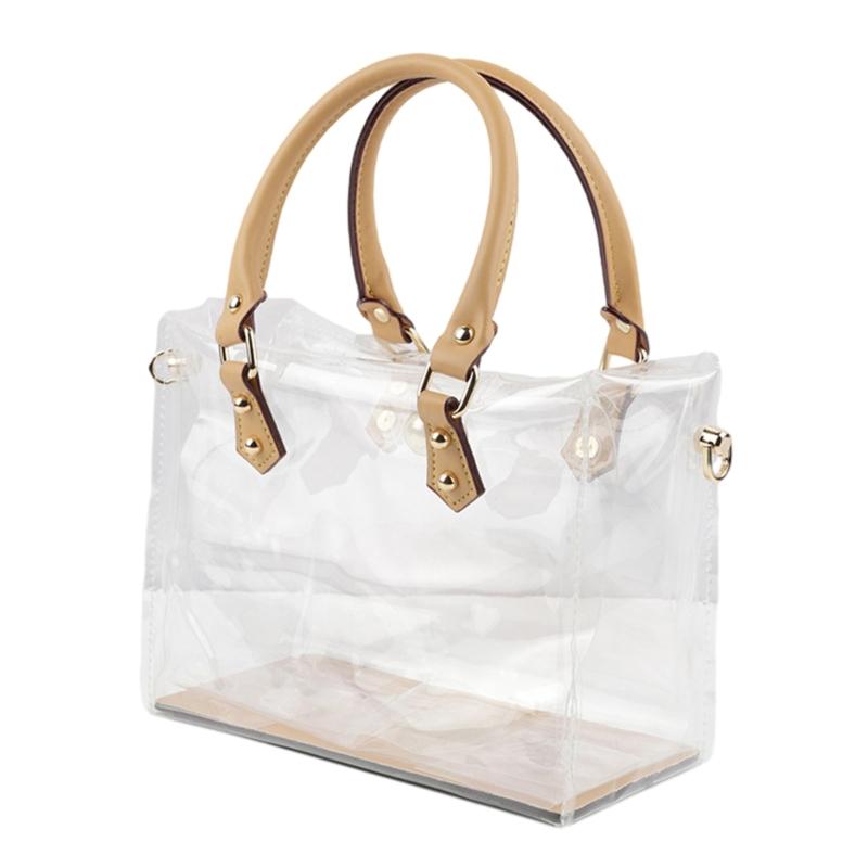 D0LF Clear PVC DIY Tote Bag Handbag Making Kit Handmade Gift Bags Craft Accessories Tool Set Birthday Holiday