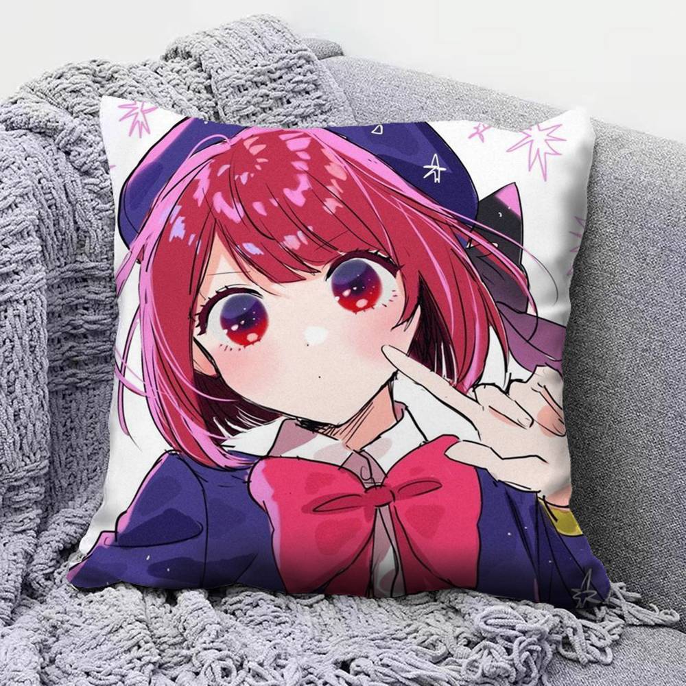 Ai Hoshino Oshi No Ko Anime Girl Pillow Covers Home Sofa Cushion Covers and Aecorative Custom