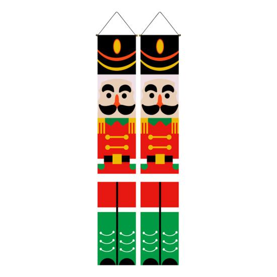 Christmas Porch Sign Bright Color Festival Supplies