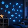 Creative Glow In The Dark Football Decals Luminous Self-adhesive Cartoon Football Stickers Glow In The Dark Waterproof
