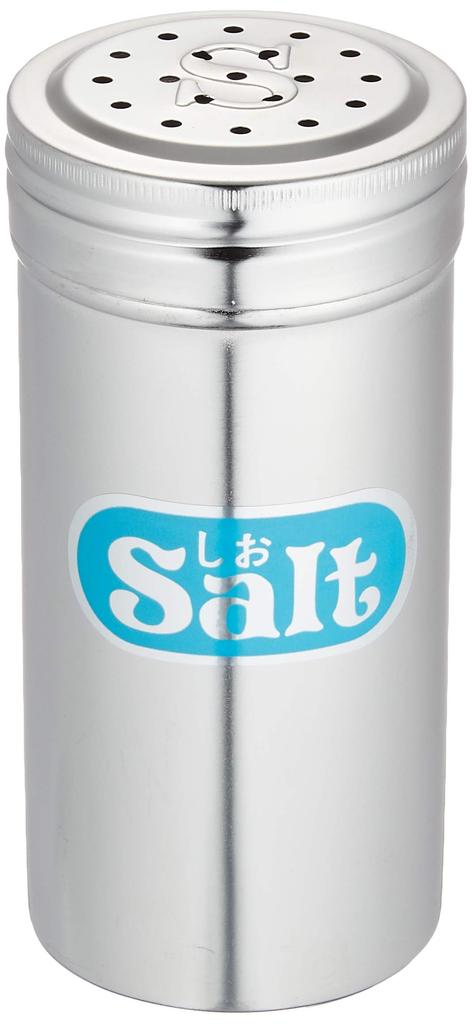 Endo Shoji Commercial Seasoning Long Acrylic Small Stainless Steel and Made in BTY06002 Tin, (with Lid), (Salt), 18-8 Polypropylene, Japan,