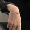 S925 Silver Simple Wave Bangle: Women's Fashion, Cold Style Hip Hop Jewelry Trend