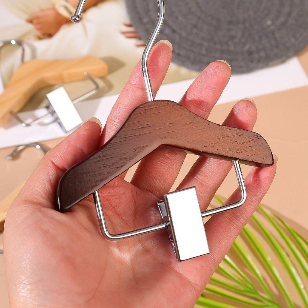With Clip Pet Clothes Hook Solid Wood Coat Hanging Rack New Kids Hanger