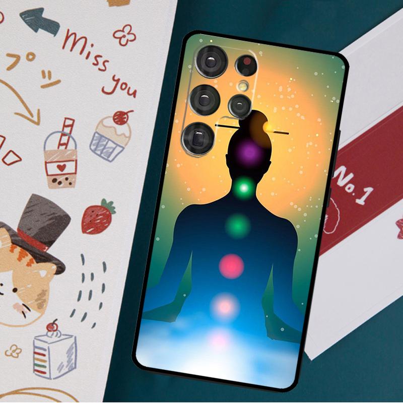 

Чехол Mandala Chakra Insist Yoga для Samsung Galaxy S23 S22 S21 Ultra S20 FE Note 20 Ultra S8 S9 S10 Note 10 Plus Note 20 Ultra