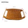 Multistyles Storage Rattan Woven Tea Tray  Restaurant Serving Tabletop Display