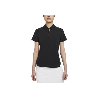 Dri-Fit Flex Ace Solid Color Comfortable Stylish Short Sleeve Polo Shirt Women Tops Black CU9350-010