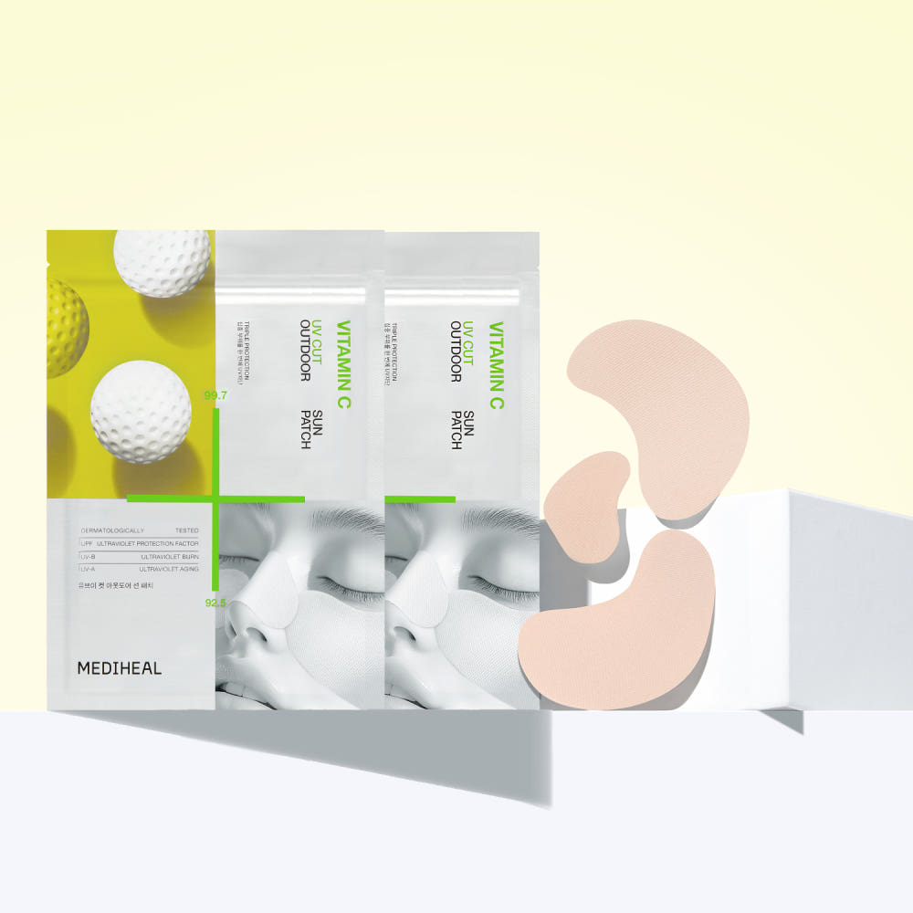 MEDIHEAL Vitamin UV Cut Outdoor Sun Patch Triple Protection Brightening UV Shield Patch 4pcs x 2 Set
