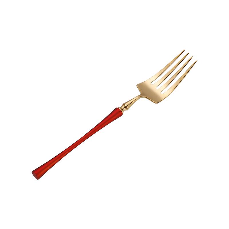 Stainless Steel Small Waist Cutlery Set: Steak Knife, Fork, Dessert Spoon, Mirror Finish.