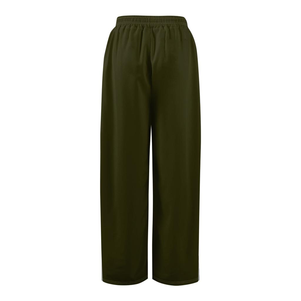 Pantaloni Palazzo Estivi Boho da Donna a Vita Alta a Gamba Larga con Stampa Pantaloni Casual con Tasche