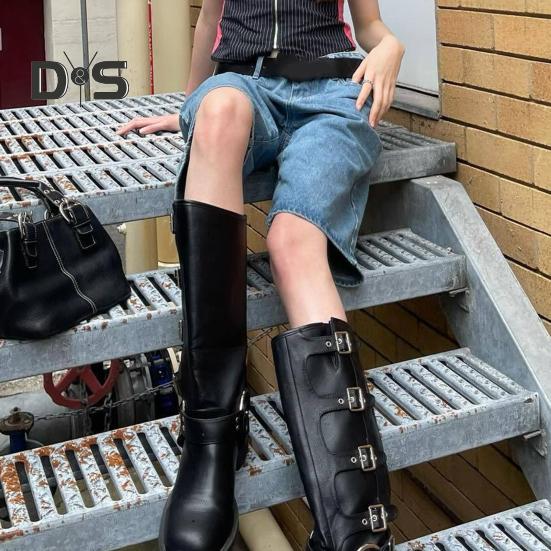 Dámské džínové šortky ke kolenům s kapsami Střední pas Volné džínové bermudy Rovná nohavice Džínové krátké kalhoty