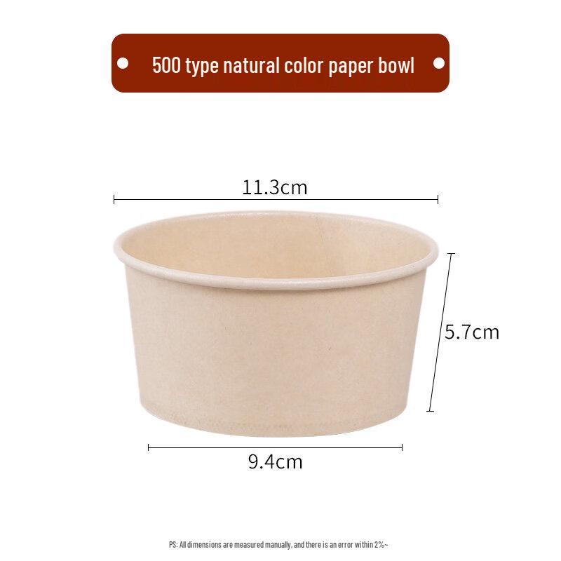 ZISIZ Heavy-Duty Disposable Paper Bowls