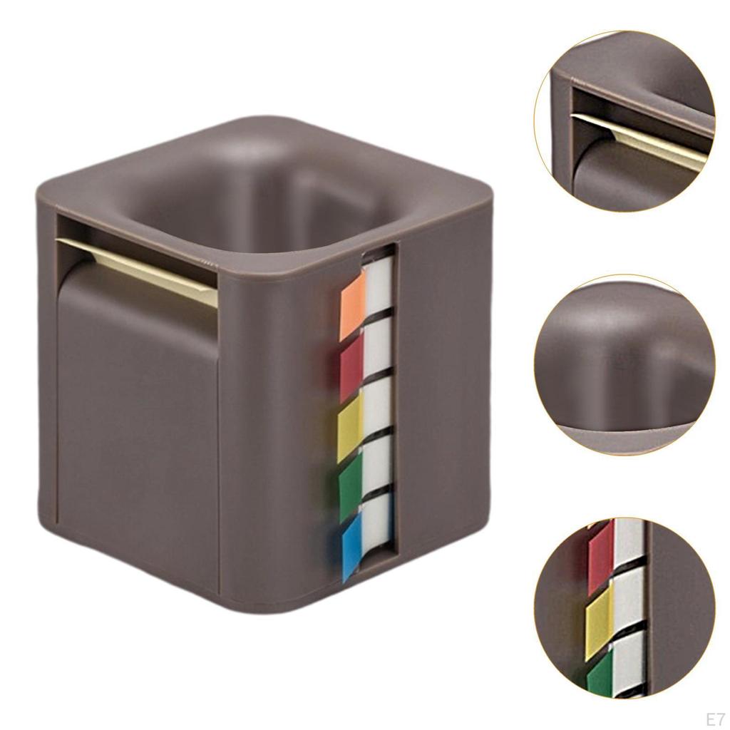 5 In 1 Sticky Note Holder Dispenser Memo Rolls Desktop Storage Index Tabs for Students