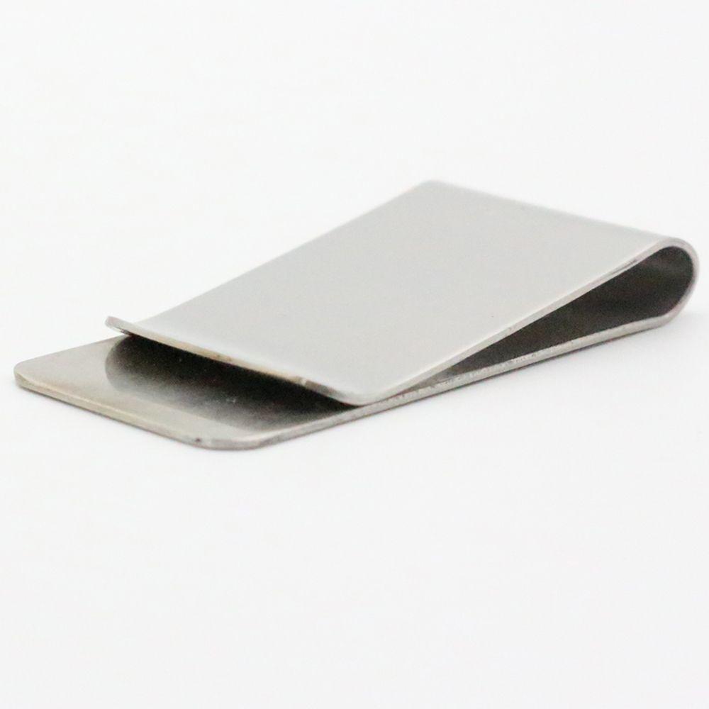 Silver Money Clip Mens Stainless Steel Cash Holder Male Mini Purse Metal Bill Clamp Slim Pocket ID Credit Card Folder
