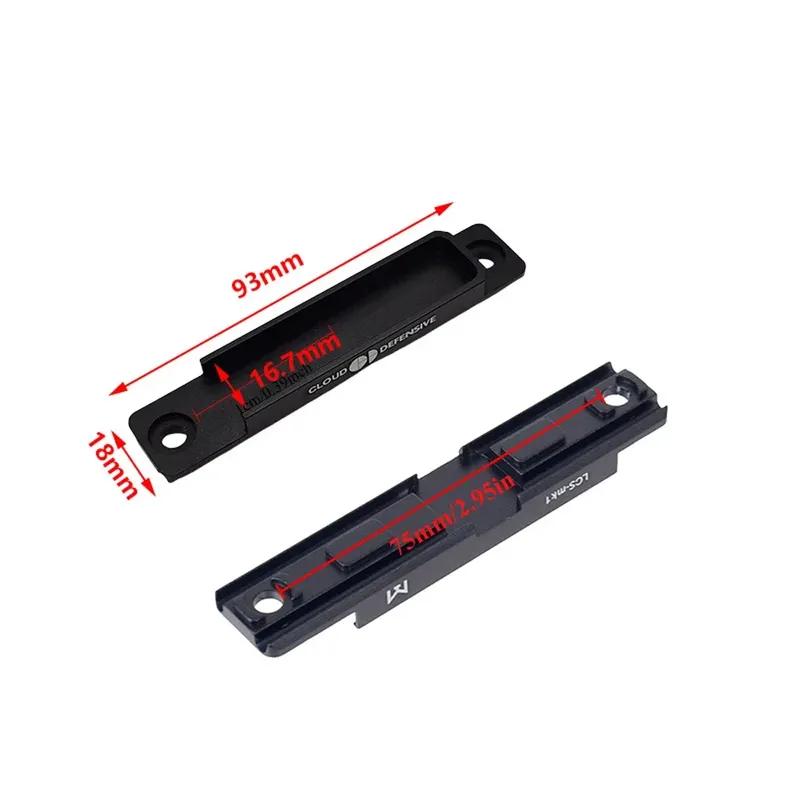 Taktische Metall-Montageschiene MLOK Keymod Taschenlampen-Druckschalterhalter für M300 M600 LED-Licht Jagdzubehör