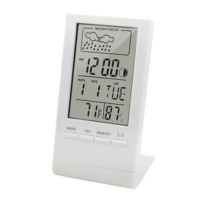 Mini Digital Thermometer Hygrometer Indoor Temperature Humidity Meter Gauge Clock Forecast Max Min Value Display