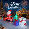 10.17FT Inflatable Santa Snowman Penguin Tree Set Toy Xmas Yard Decoration Festive Gift LED Lit Christmas Supplies Home Ornament