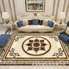 Modern Marble Print Area Rug Living Room Sofa Coffee Table Decorative Floor Mat Crystal Velvet Non-Slip Durable Washable