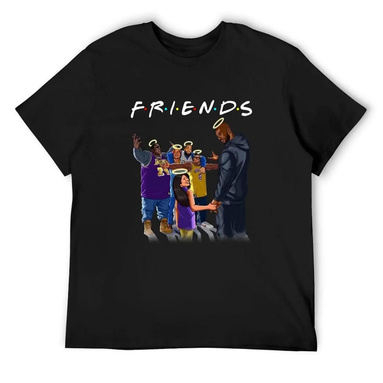 

FRíéNDS Kóbé Básíc Nóvélty s Gráphícs Fémálé úníqúé s ns áwésómé Cómfy Gíft ídéás T-Shirt S чёрный