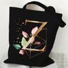 Print Canvas Bag Women's Shoulder Bag Fashion Floral Letter Ladies Hand Bags Alphabet Tote Bag