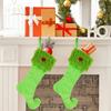 Large Christmas Stocking Fabric Hanging Sock for Mantels and Holiday Packaging