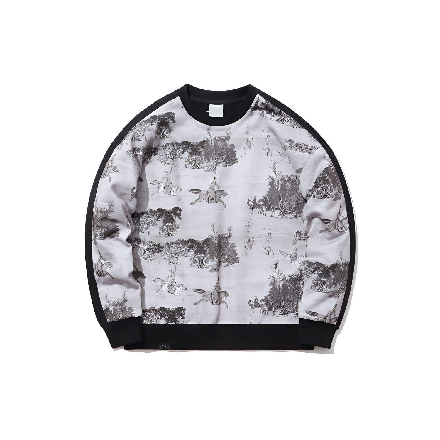 Li-Ning x Crossover Pullover  White Black  Unisex AWDPD31-2 XL