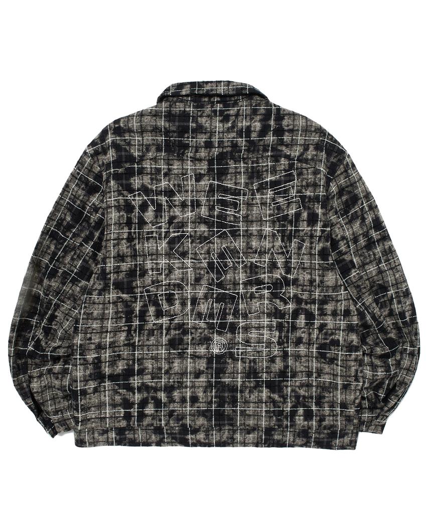 WKNDRS Checkered Zipup Shirt (Black)