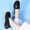 Women’s Moccasins Black Loafers Leather Driving White Casual Slip On Walking Shoes Nurse Shoes