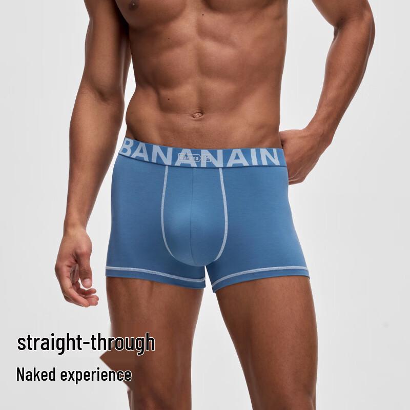 Bananain Men's 501A Silver Skin Modal Boxer Briefs 3-Pack